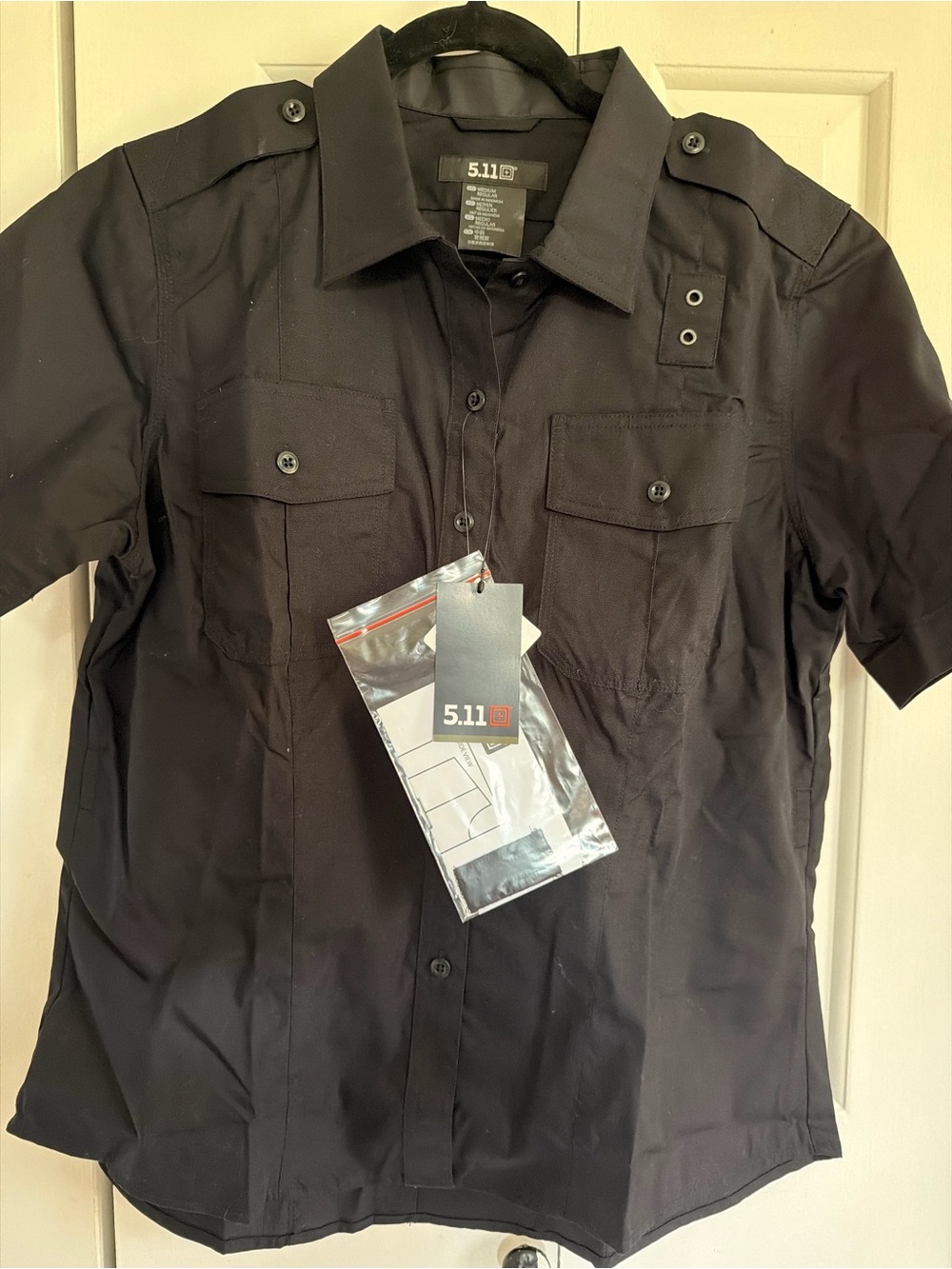 5.11 Tactical Men's Short Sleeve Button-Down Shirt - Black